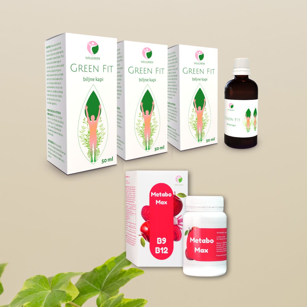 GREEN FIT biljne kapi + METABOMAX kapsule-wellgreen